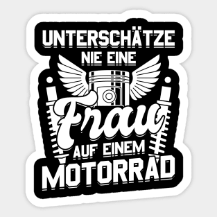 Motorbike Motorcycle Women Enduro Motocross Biker Sticker